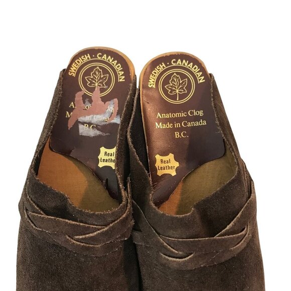 NWOT Swedish - Canadian Anatomic Wooden Clogs Made In Canada Size 39 (8) - Picture 3 of 6